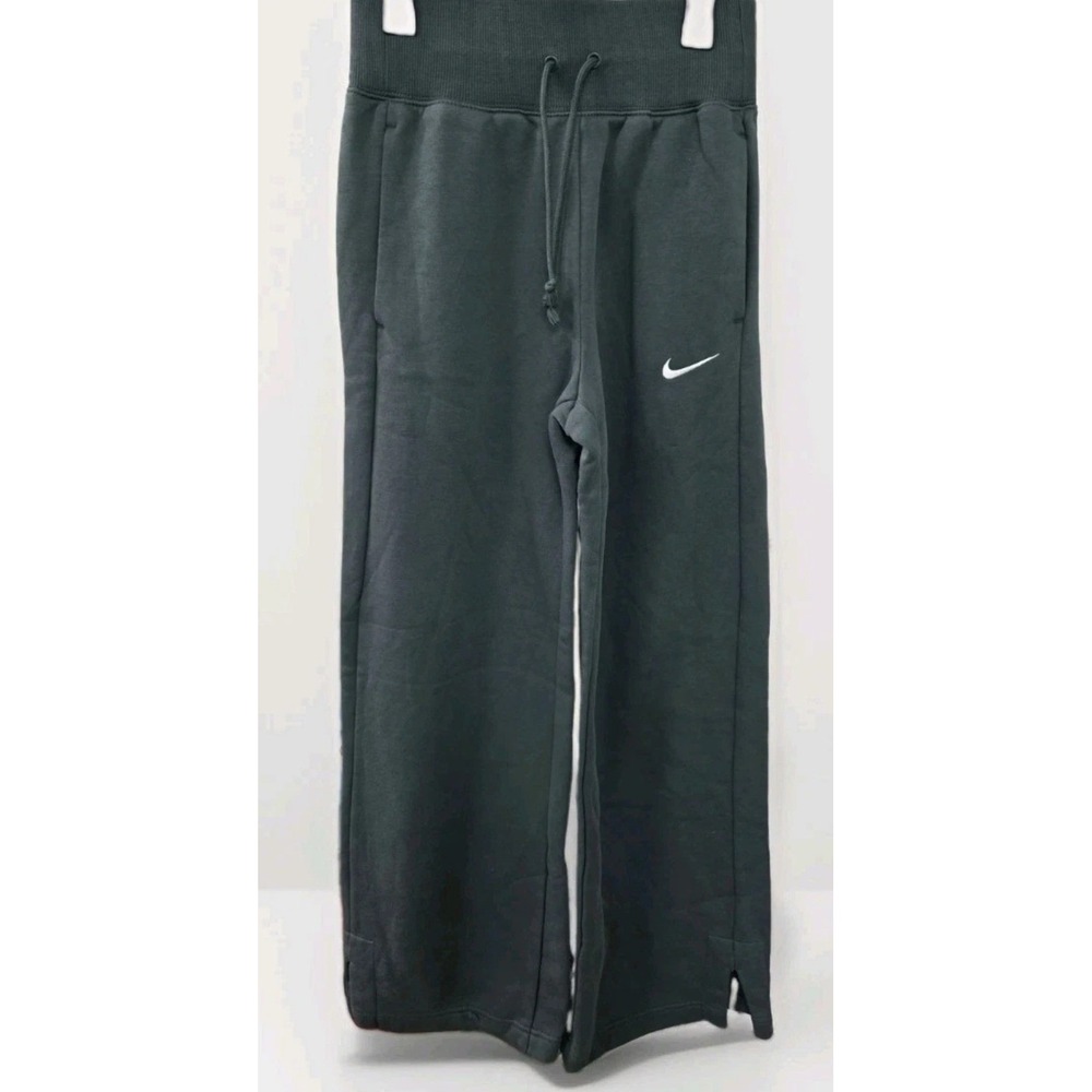 Nike Sportswear Phoenix Fleece Wide Leg Sweatpants Green XS